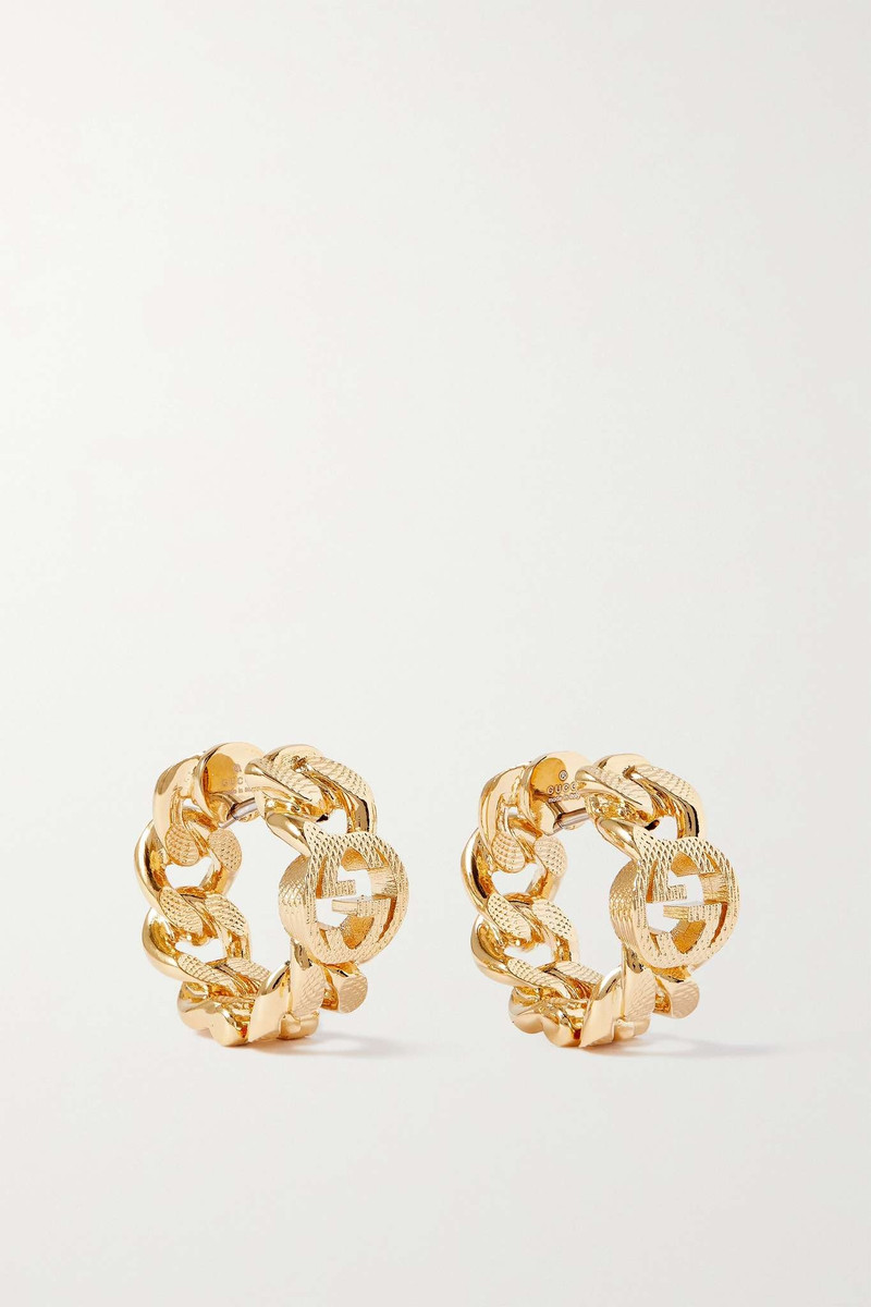 Gold-tone hoop earrings 1