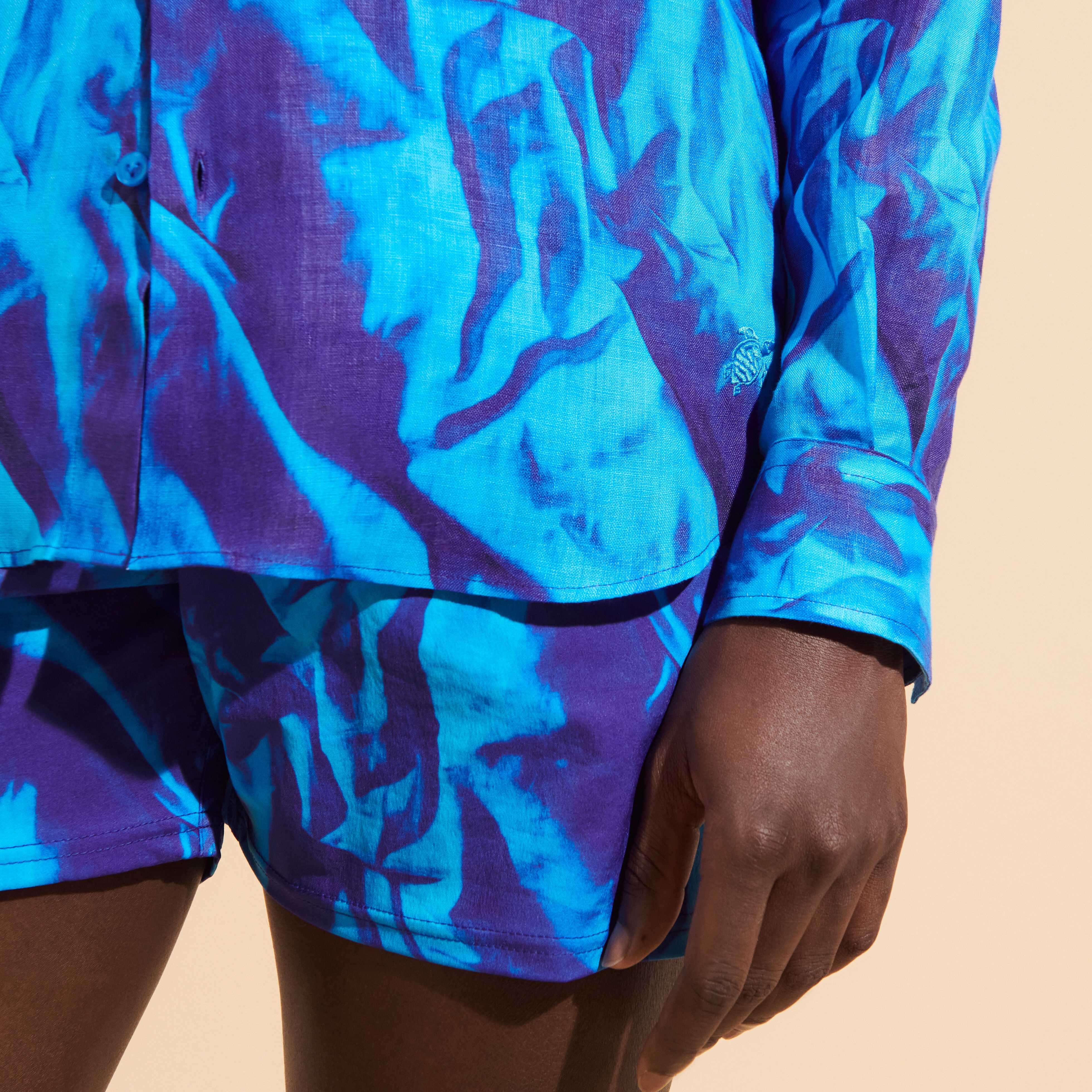 Men Linen Shirt Les Draps Froissés - 6