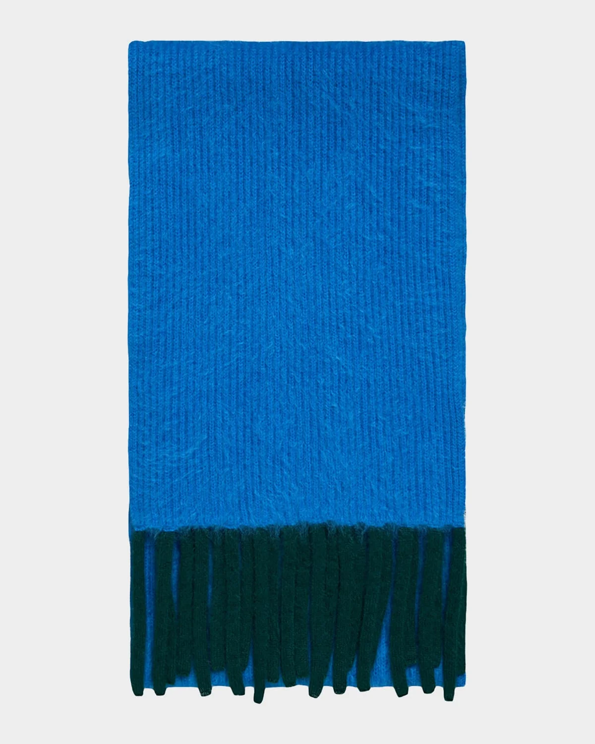 Cloud Cashmere Rib Fringe Scarf - 1