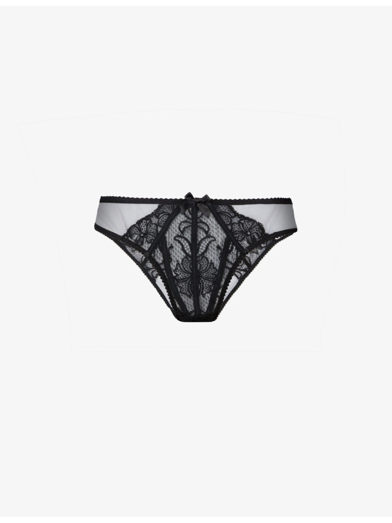 Rozlyn high-leg mesh and lace briefs 1