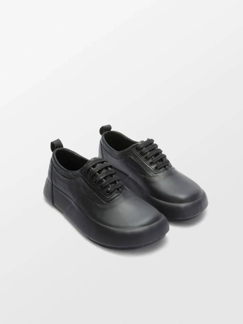 LEATHER MIX LOW TOP SNEAKER - 2