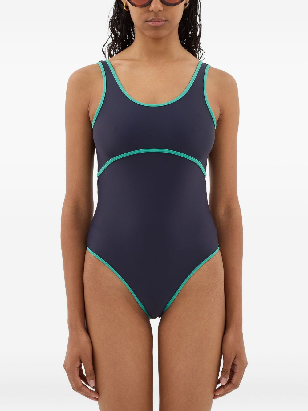 Arena contrast-trim swimsuit - 4
