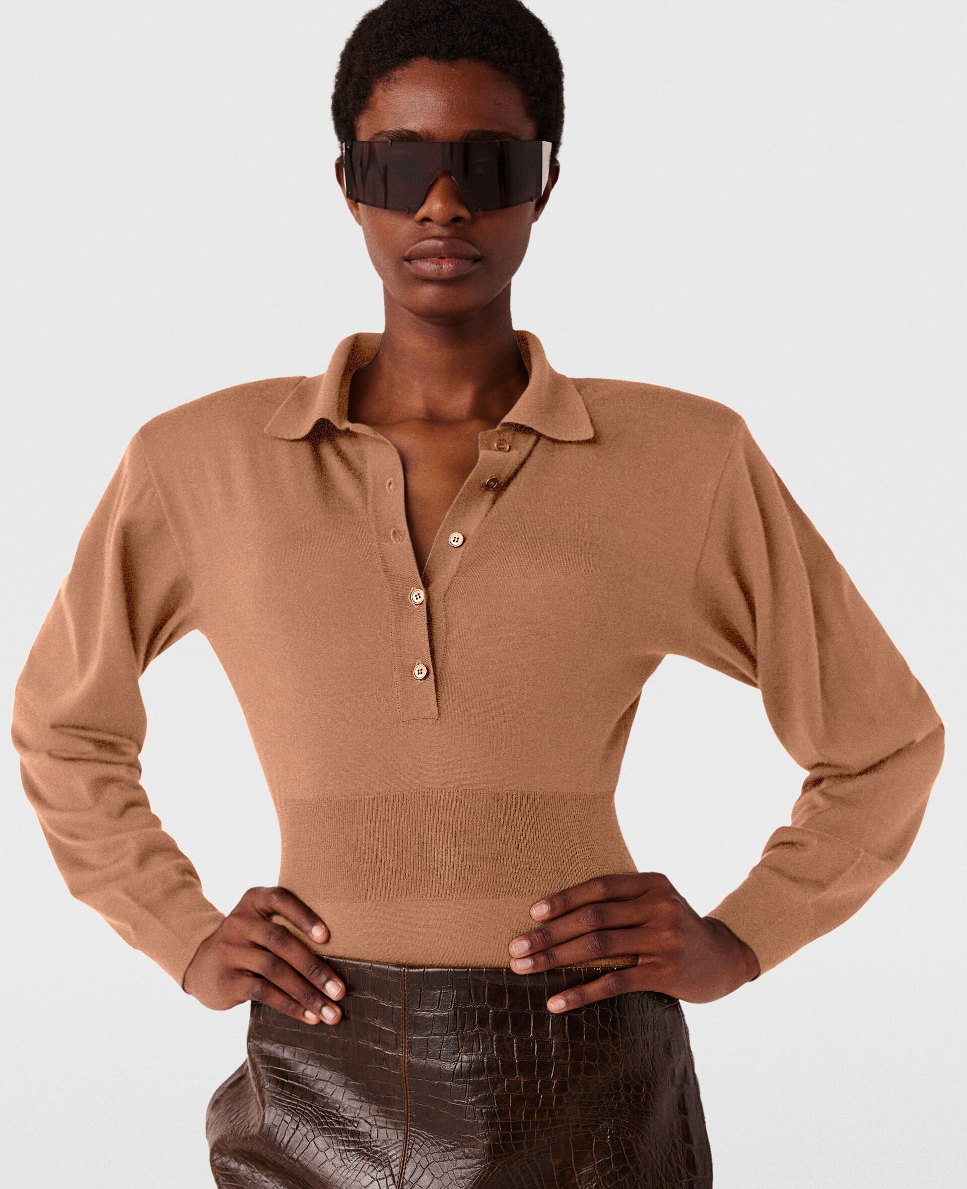 Strong Shoulder Long-Sleeve Bodysuit - 2