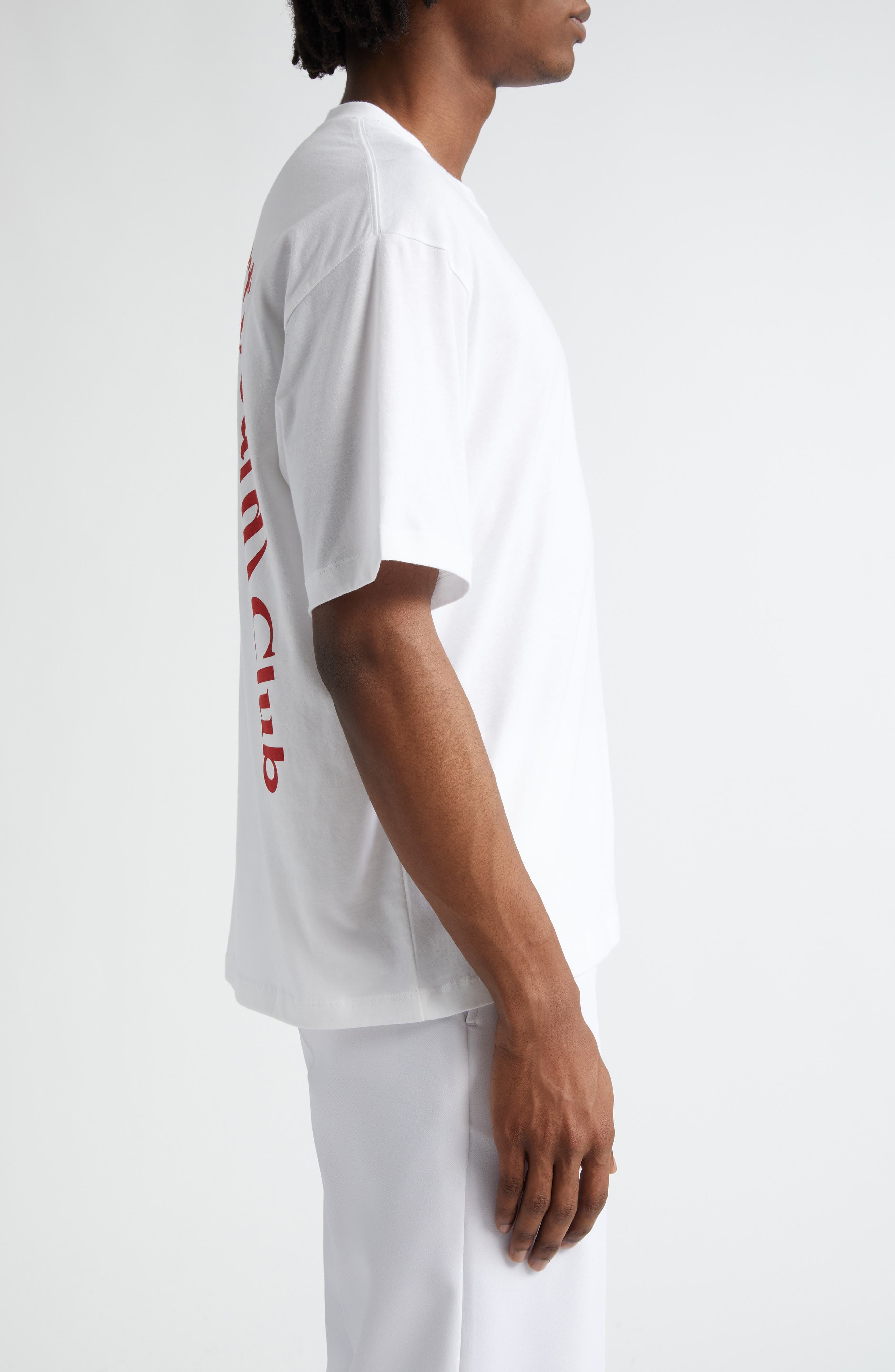 STOCKHOLM SURFBOARD CLUB Back Logo Organic Cotton Graphic T-Shirt in White at Nordstrom - 5