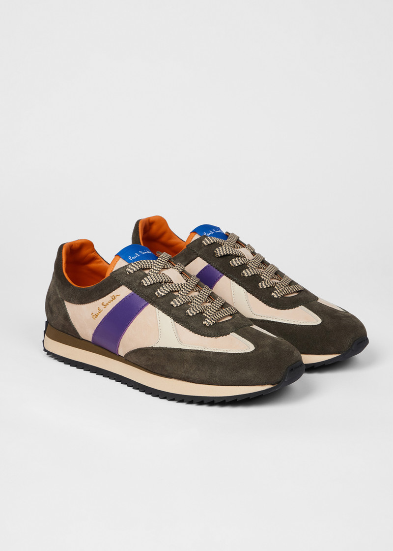 Khaki 'Vignola' Trainers 4