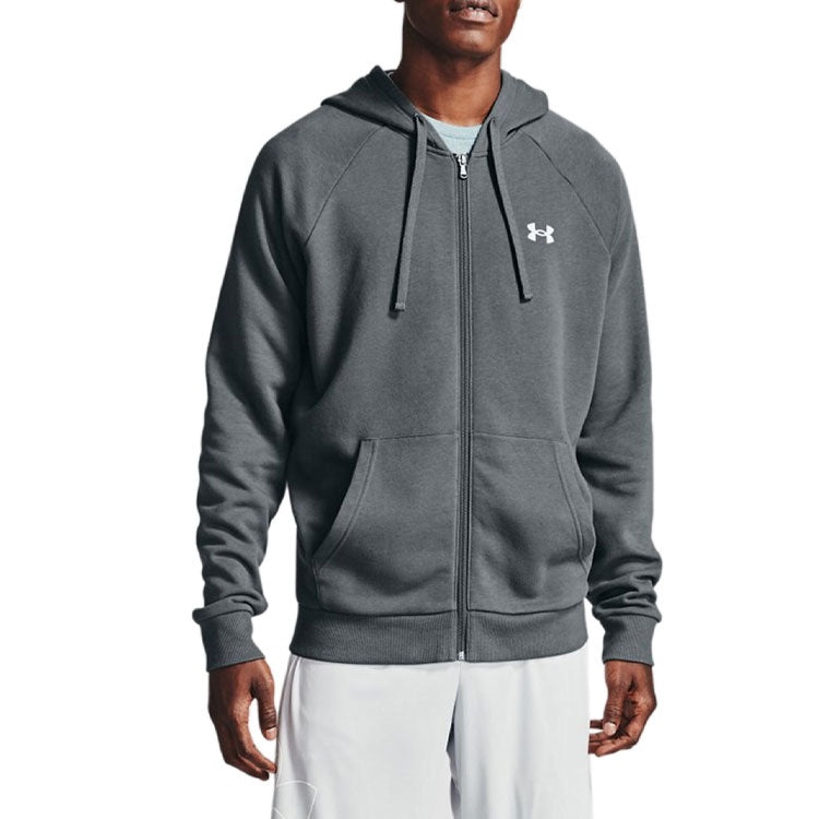 Men's Under Armour Casual Sports hooded logo Long Sleeves Jacket Gray 1357106-012 - 4