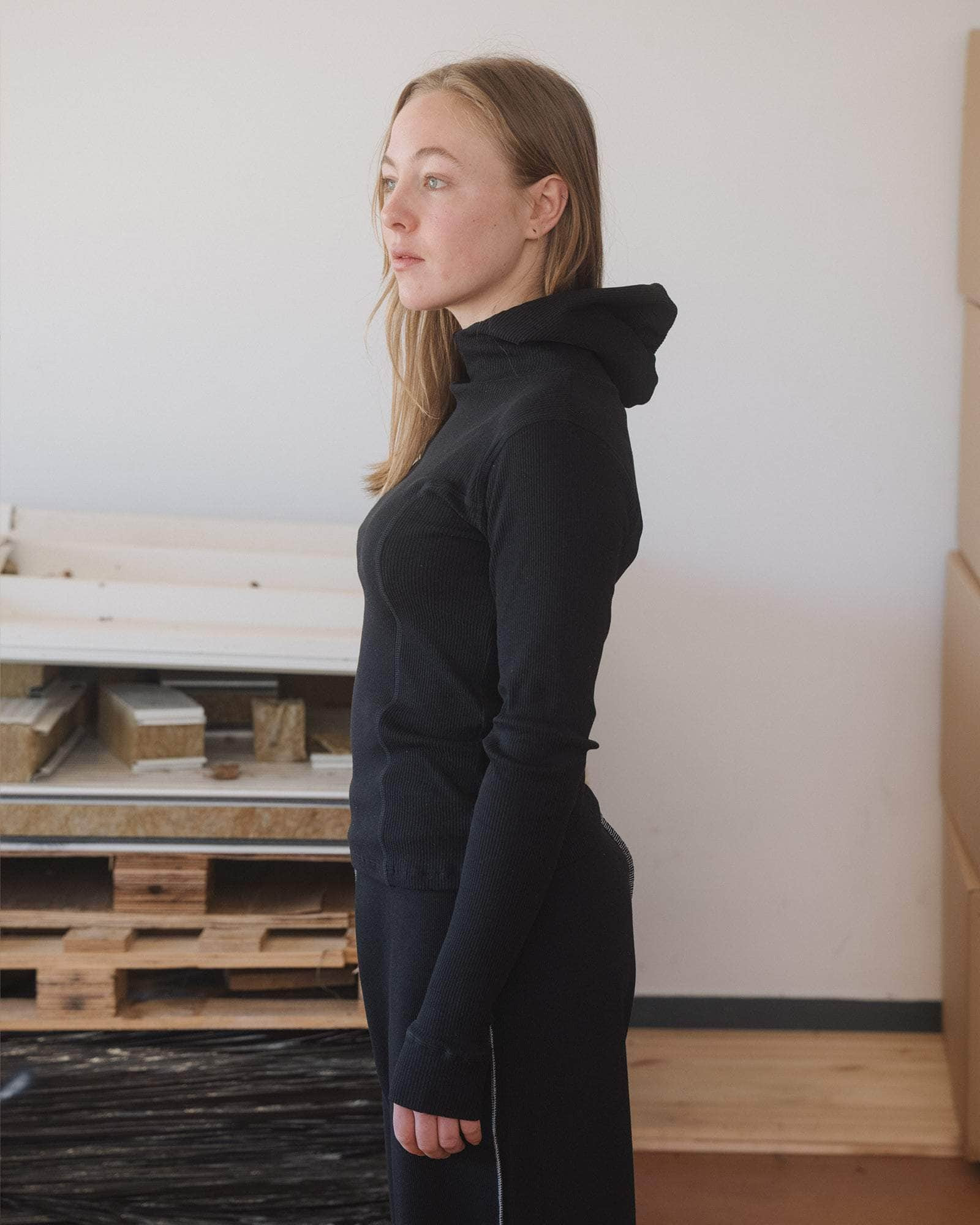 Hanifa Hoodie - Recycled Cotton Rib - 3
