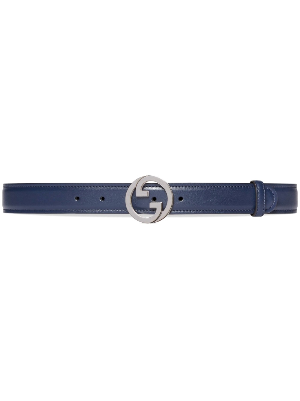 Blondie logo-plaque leather belt - 1