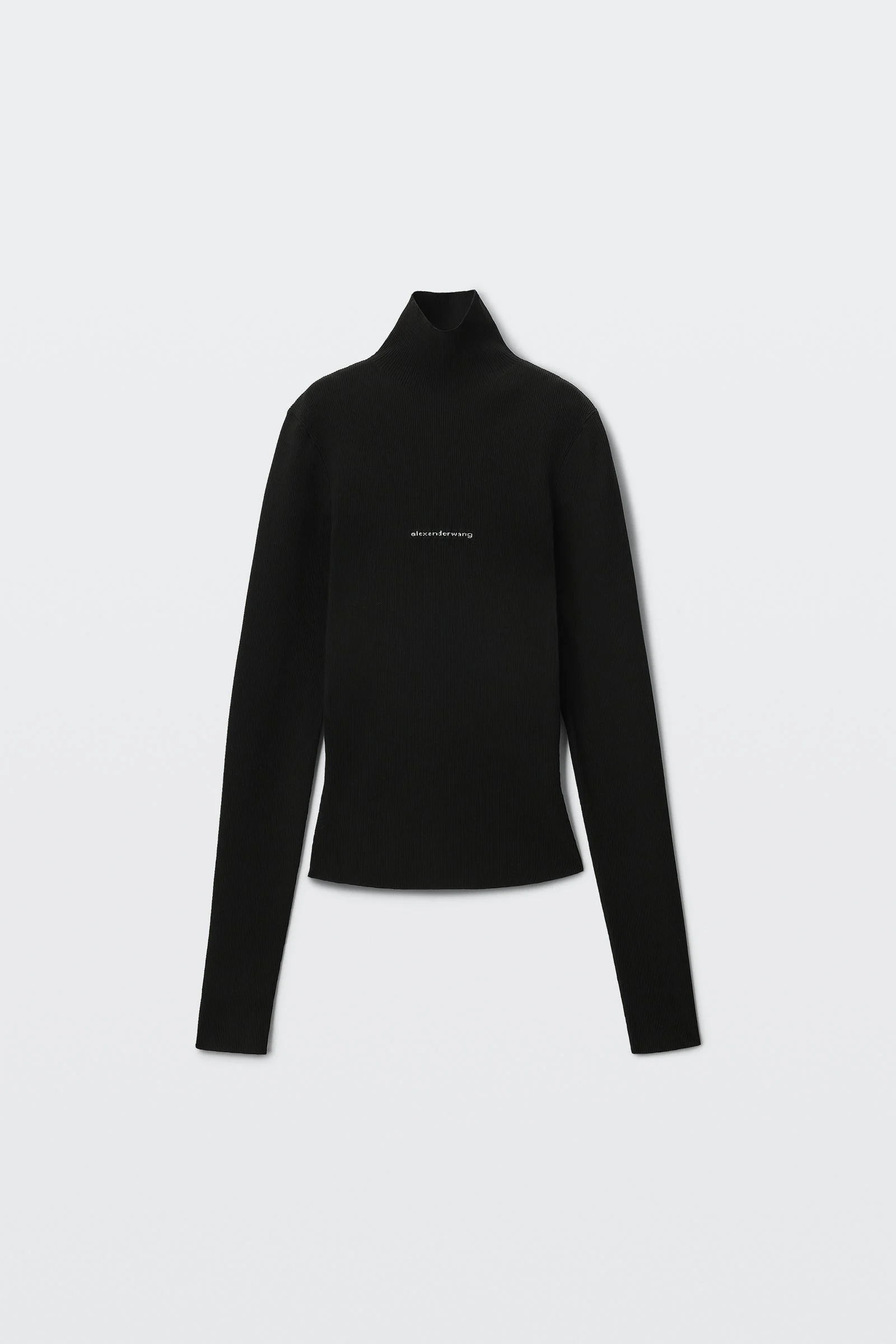 jacquard logo turtleneck - 1