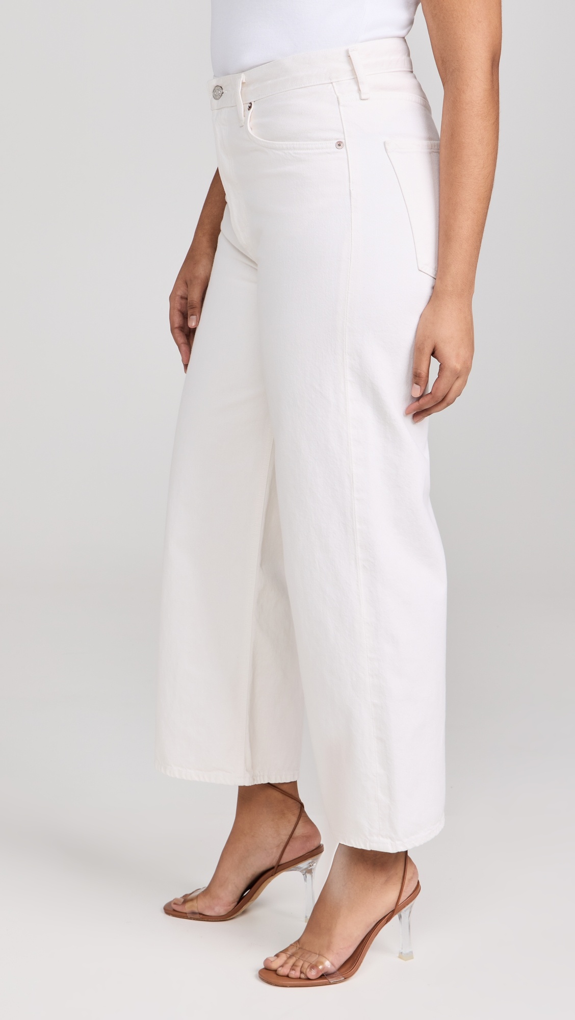 Ren: High Rise Wide Leg Jeans - 10