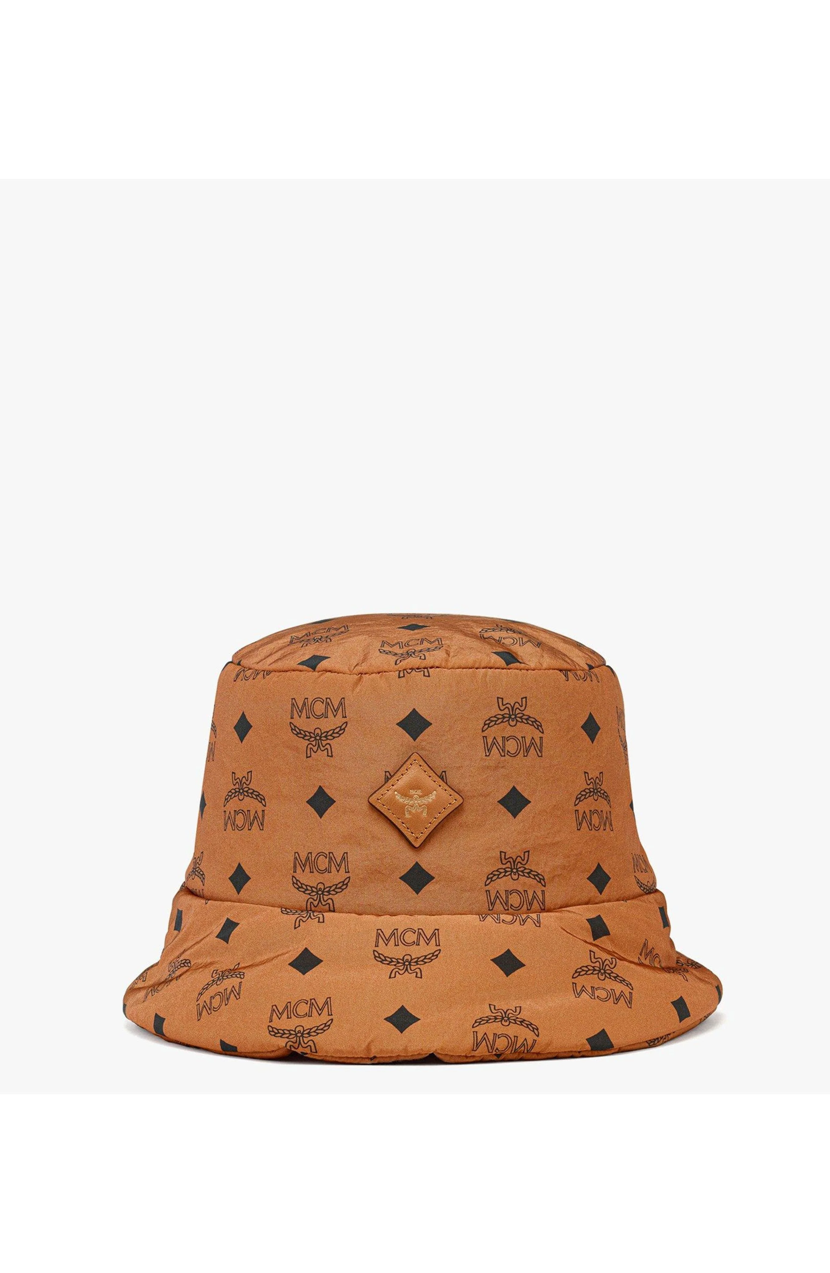 MCM Padded Bucket Hat in Monogram Print ECONYL® in Cognac at Nordstrom - 1