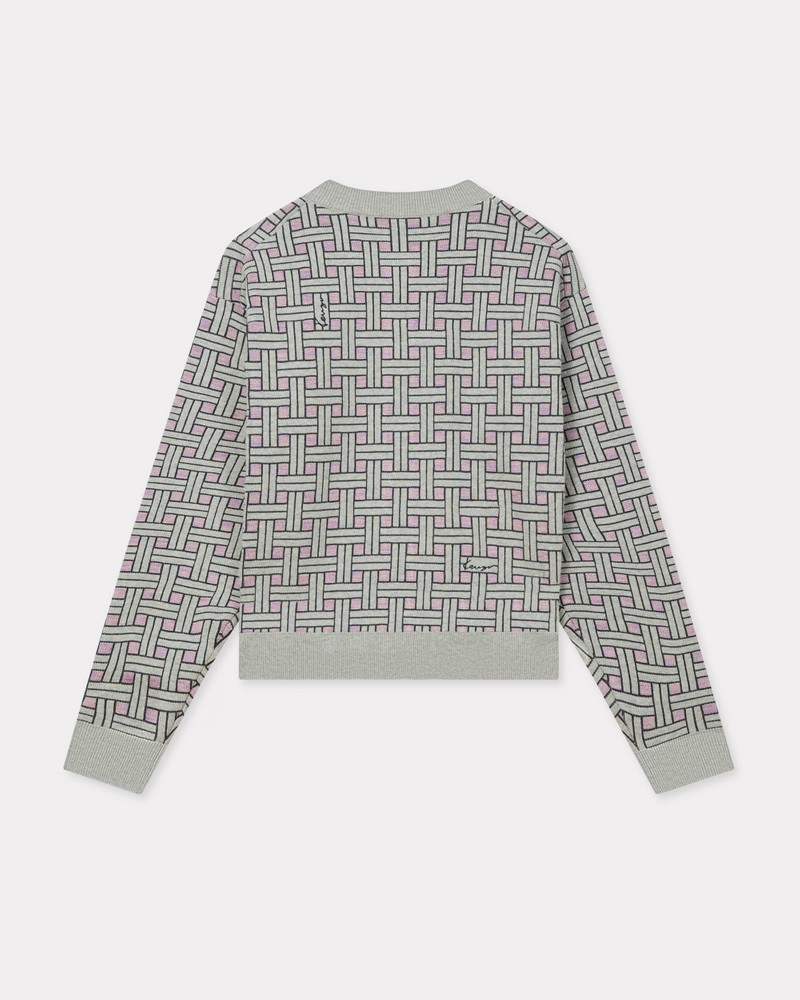 KENZO 'KENZO Weave' cardigan in mixed cotton wool outlook