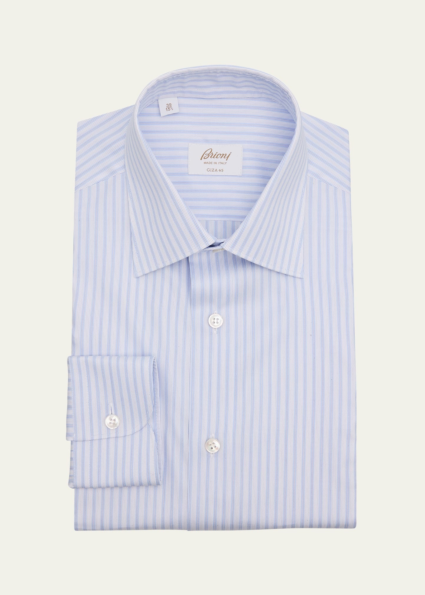 Men's Giza 45 Cotton Multi-Stripe Dress Shirt - 1