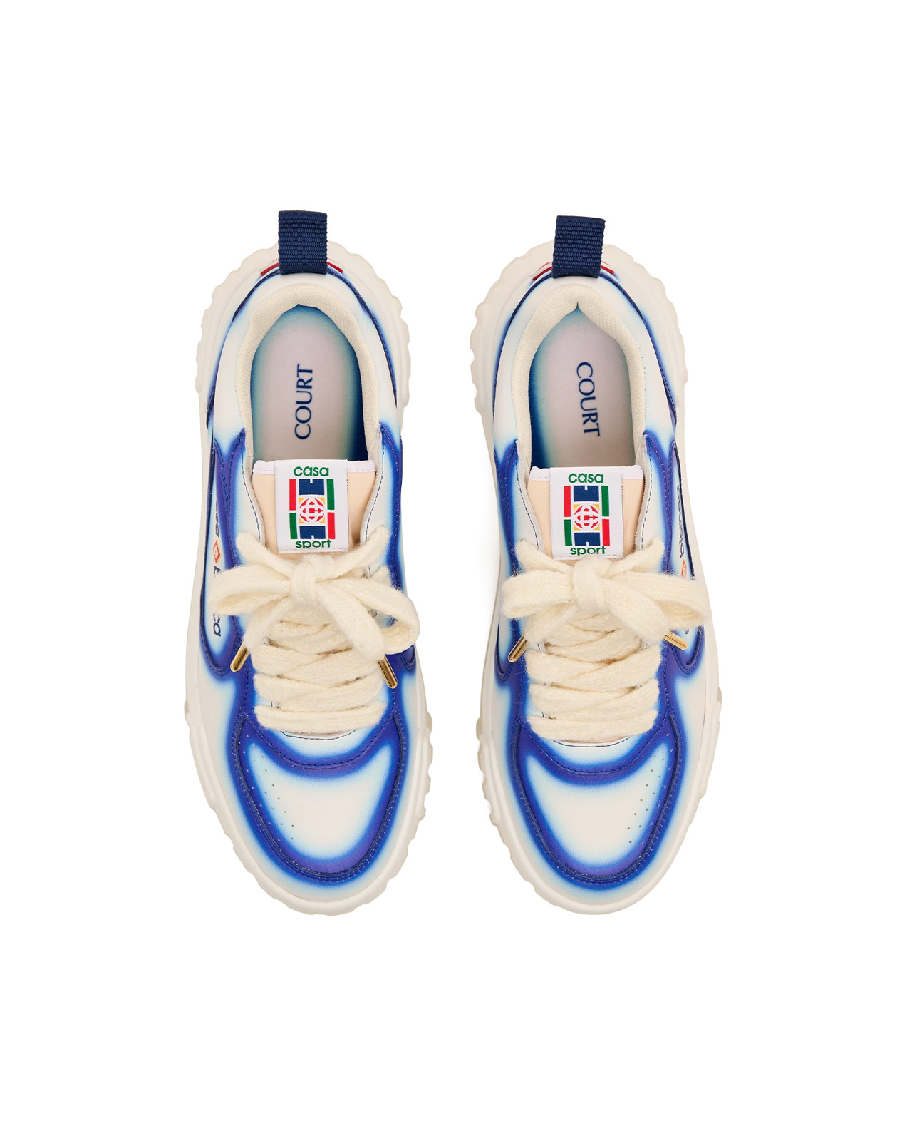 Men's Court Blue Fade Sneaker | Casablanca Paris - 8
