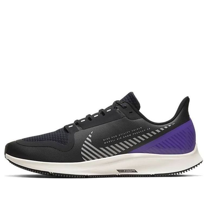 Nike Air Zoom Pegasus 36 Shield 'Black White Purple' AQ8005-002 - 1