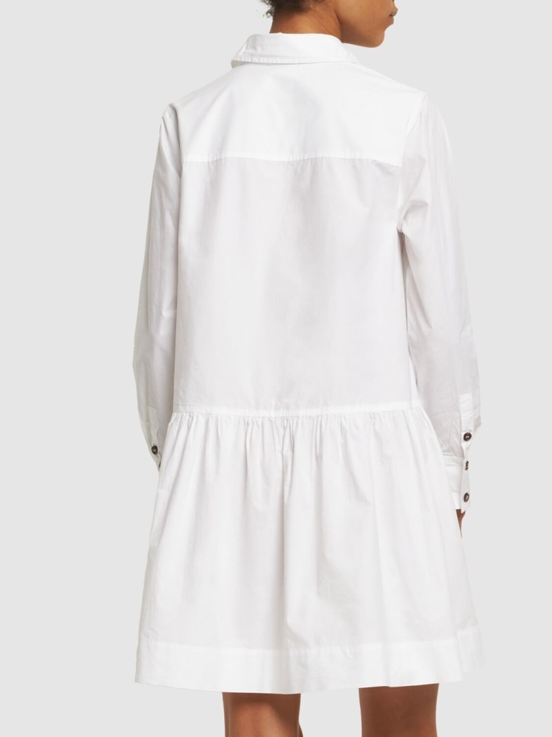 Cotton poplin mini shirt dress - 3