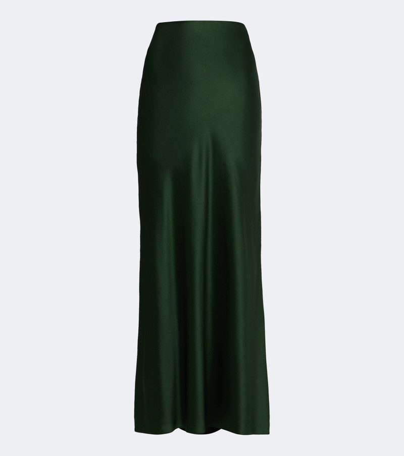 Silk satin maxi skirt 1