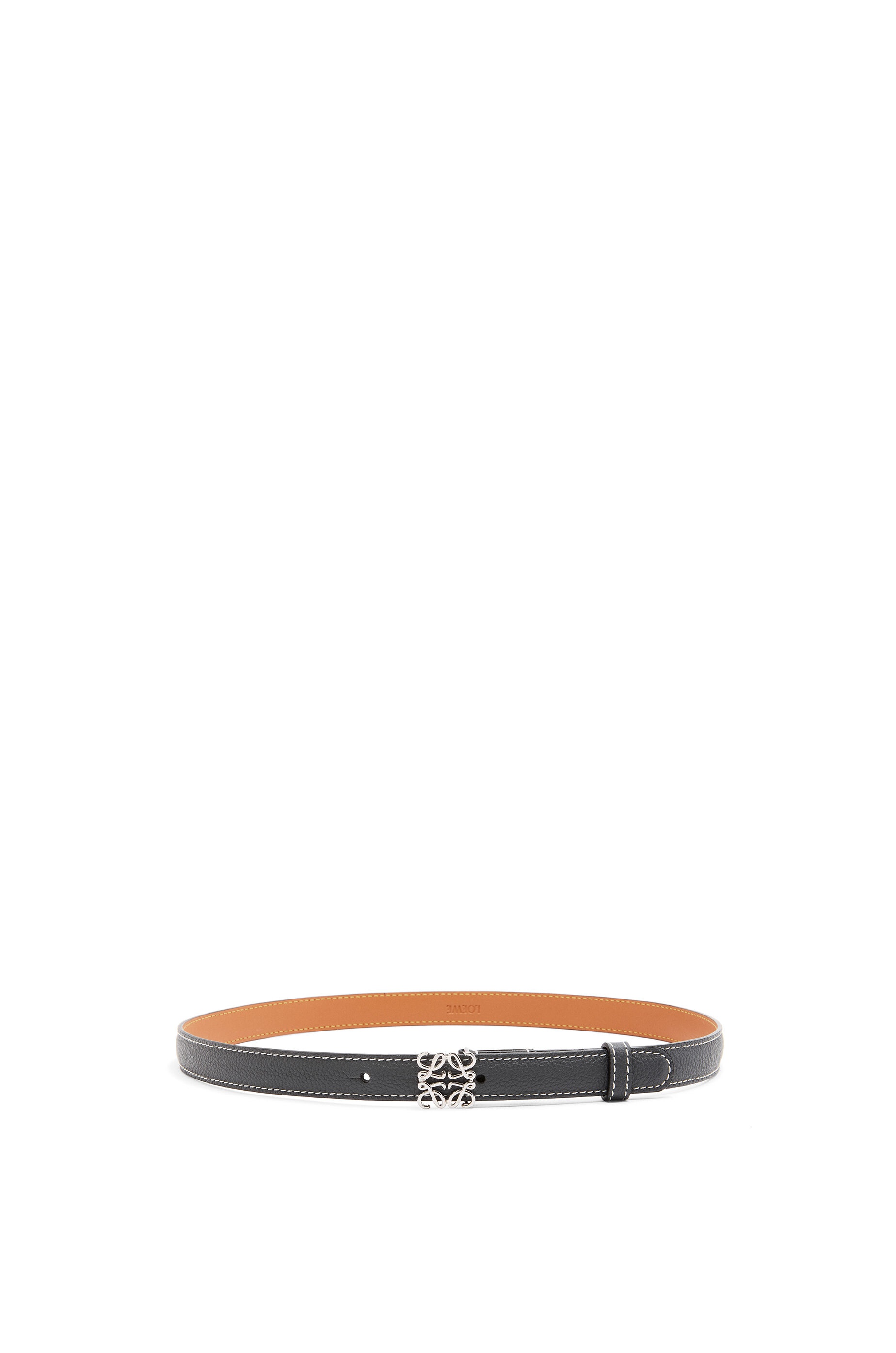 Anagram belt in grained calfskin - 1