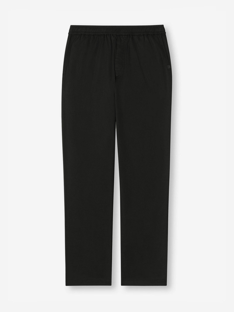 Men's Trousers Harris Lyocell Cotton Black - 1
