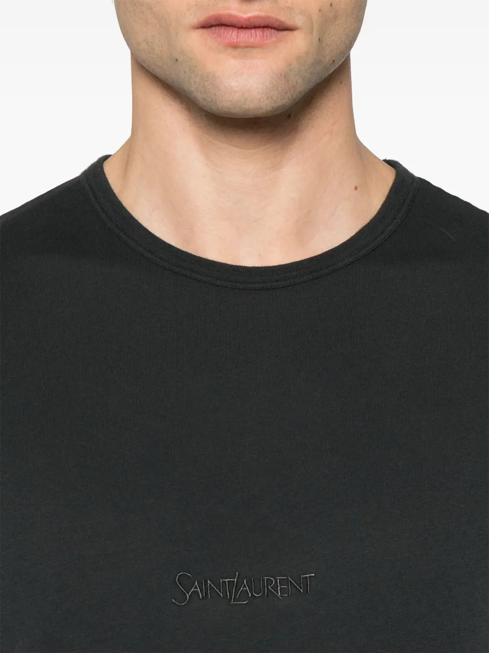 SAINT LAURENT - Men Round Neck Short Sleeve T-Shirt - 3