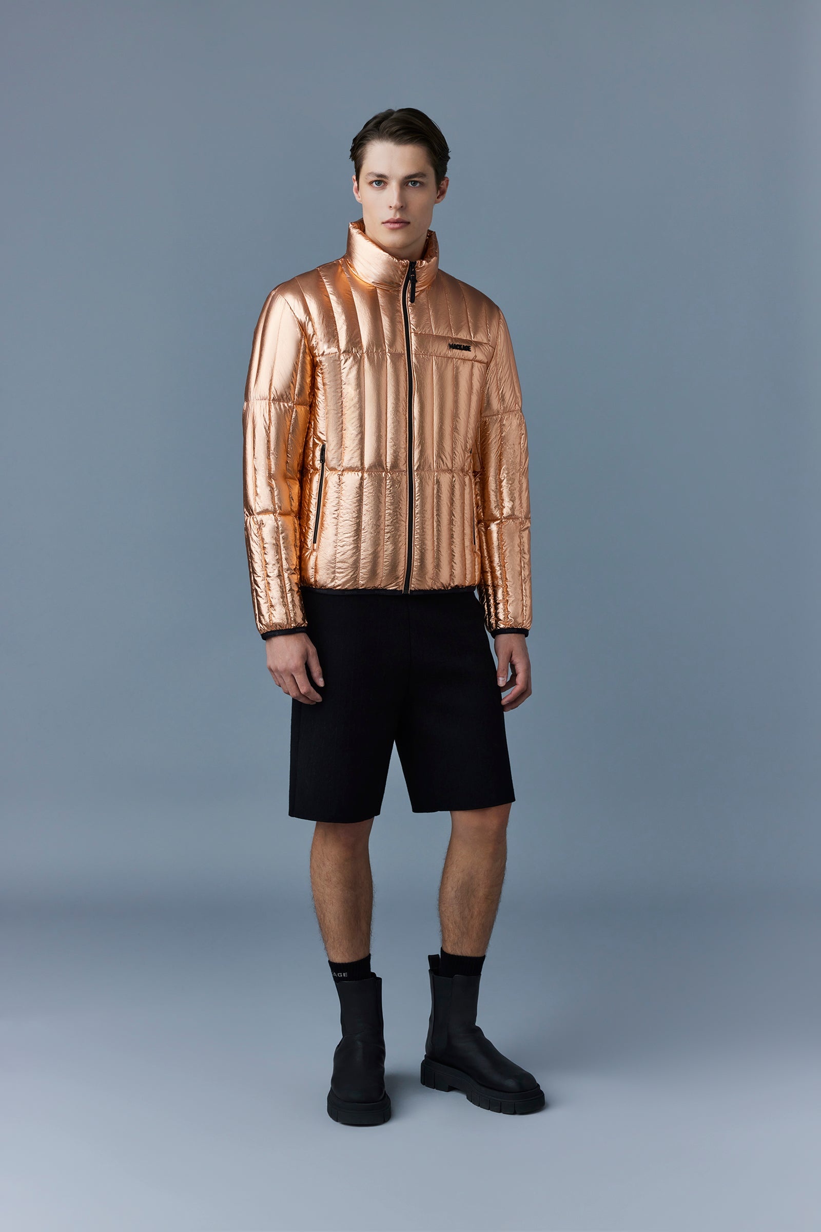 PHILIP-M Metallic Laminate Light Down Jacket - 2