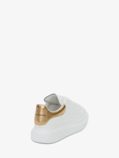 Alexander McQueen Oversized Sneaker in White/gold outlook