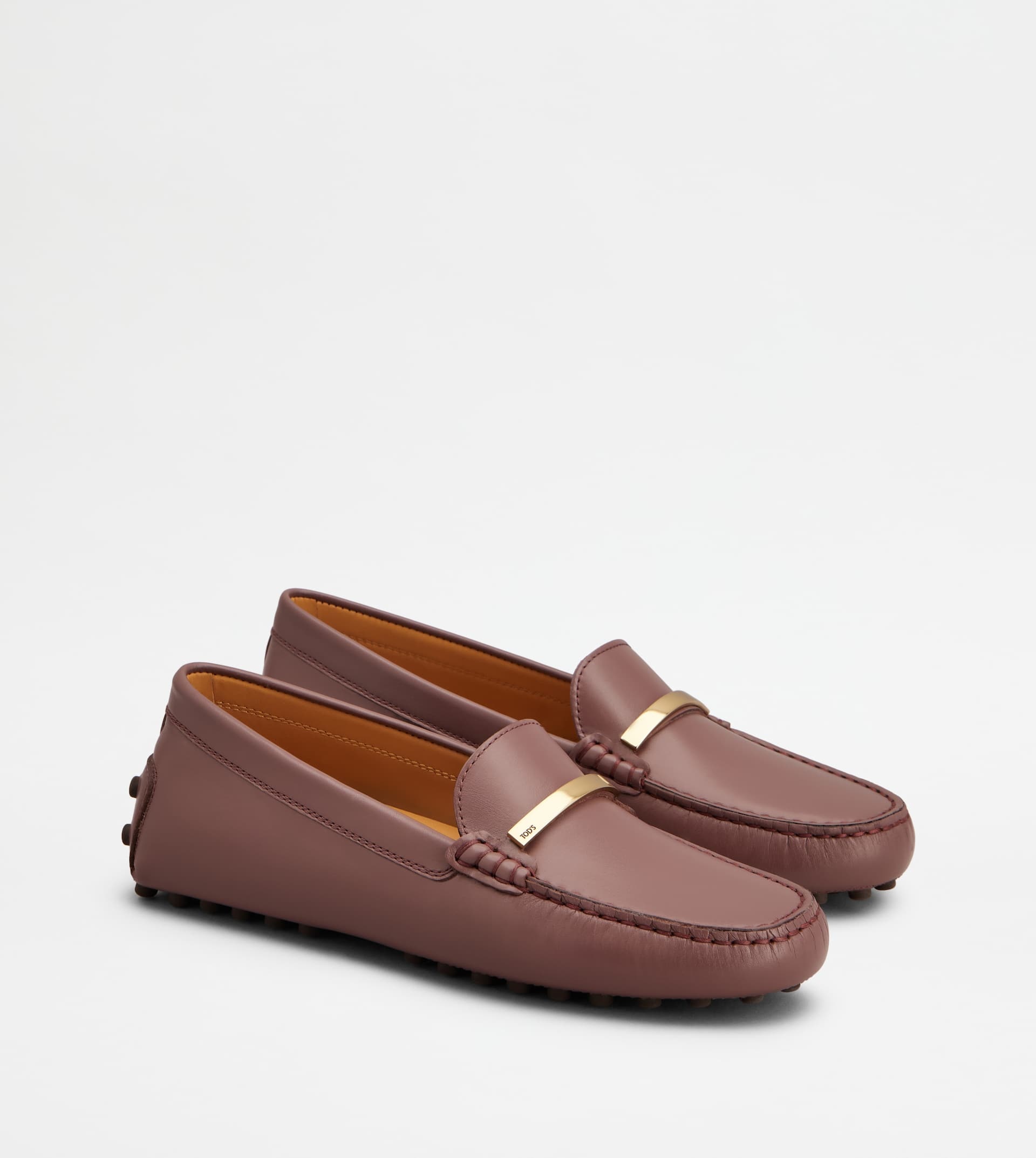 GOMMINO DRIVING SHOES IN LEATHER - BURGUNDY - 2