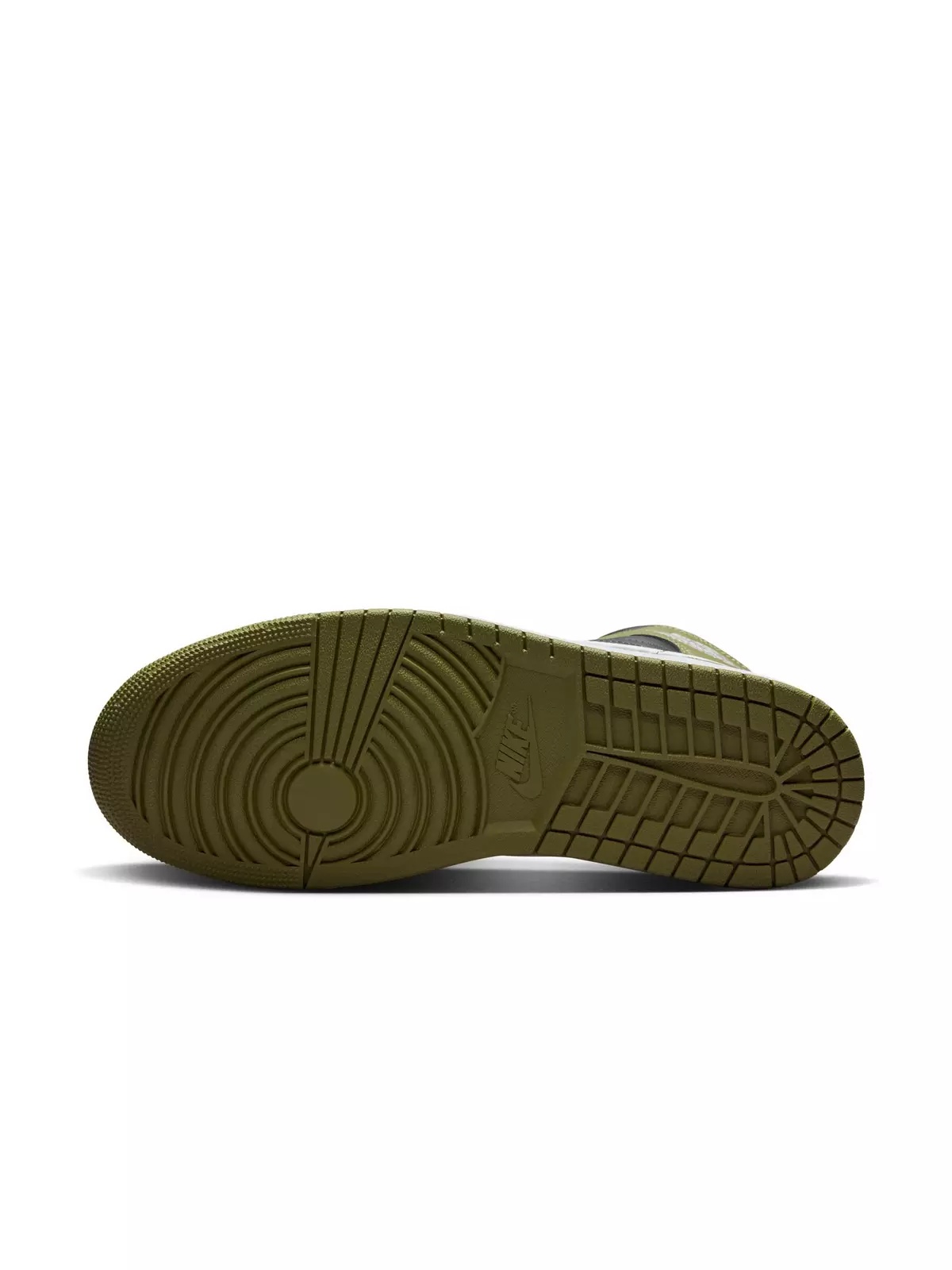 1 Mid "Black/White/Medium Olive/Sail" Men's Shoe - 8