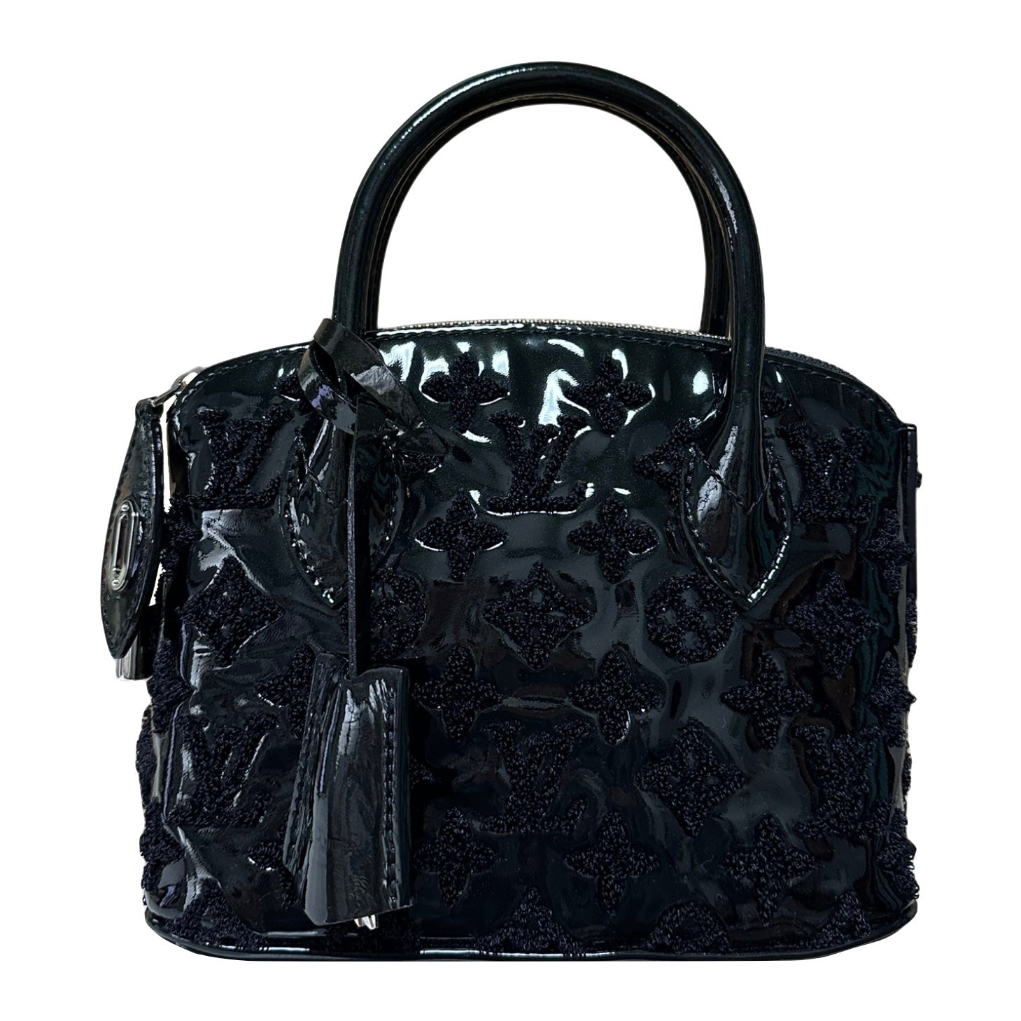 LOUIS VUITTON Fall Winter 2011 Limited Eddition Monogram Lockit BB Bouclette Hand Bag - 1