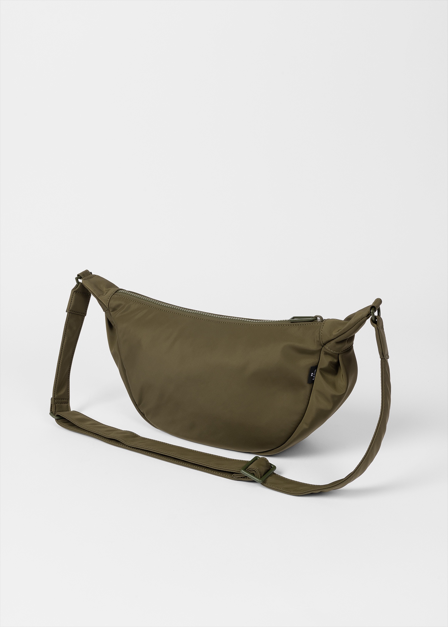 Khaki Zebra 'Crescent' Bag - 2