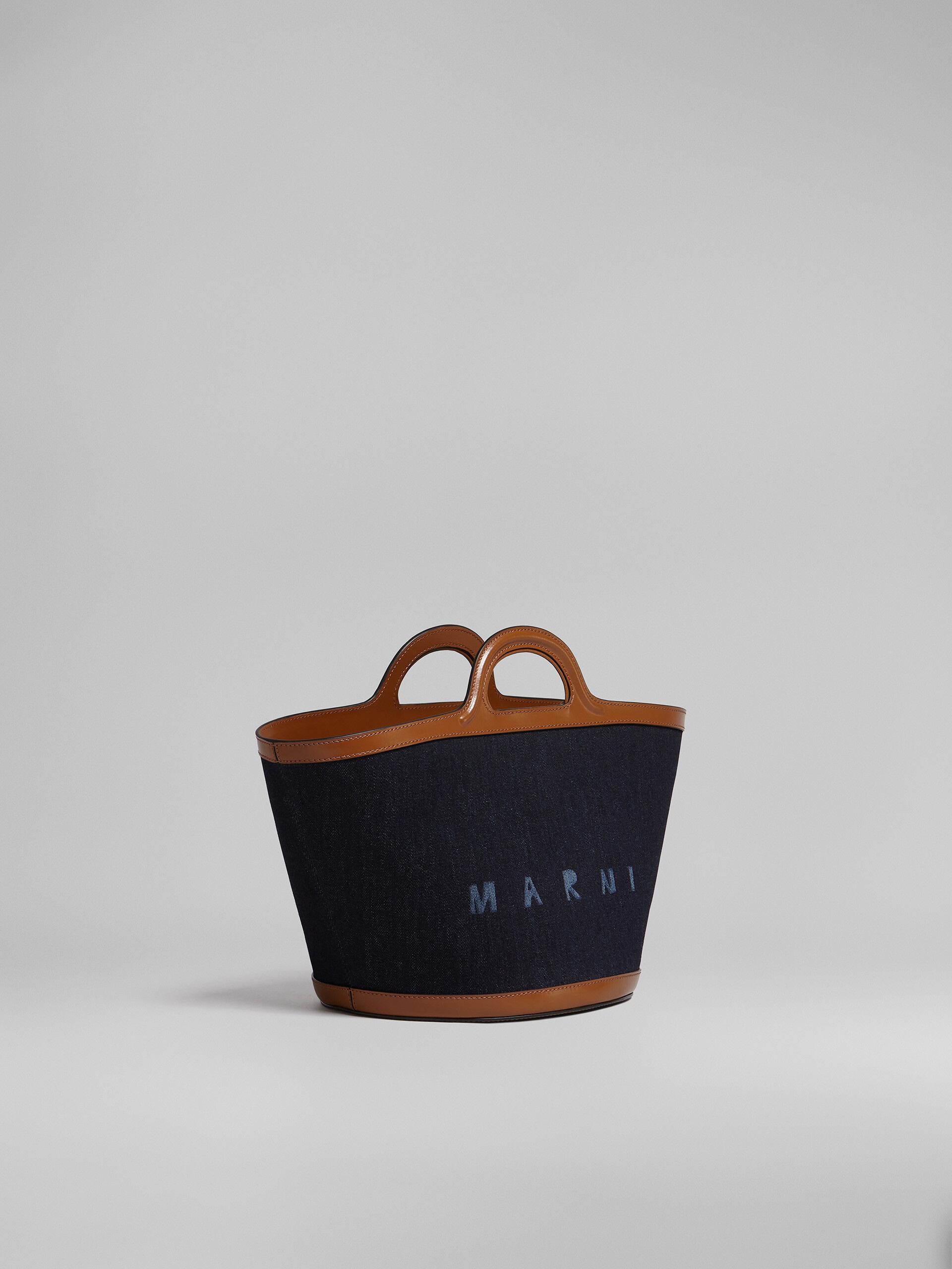 TROPICALIA SMALL BAG IN DENIM AND LEATHER 6