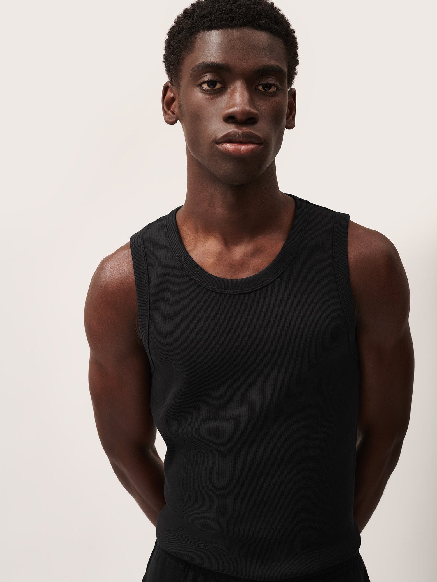 Men's 365 Lightweight Rib Tank Top - Black - 5
