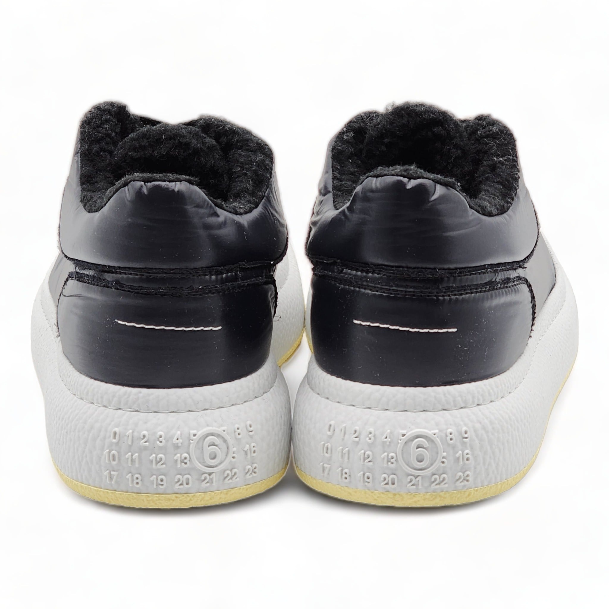 MM6 Maison Margiela Shearling-Lined Low-Top Sneakers - 3