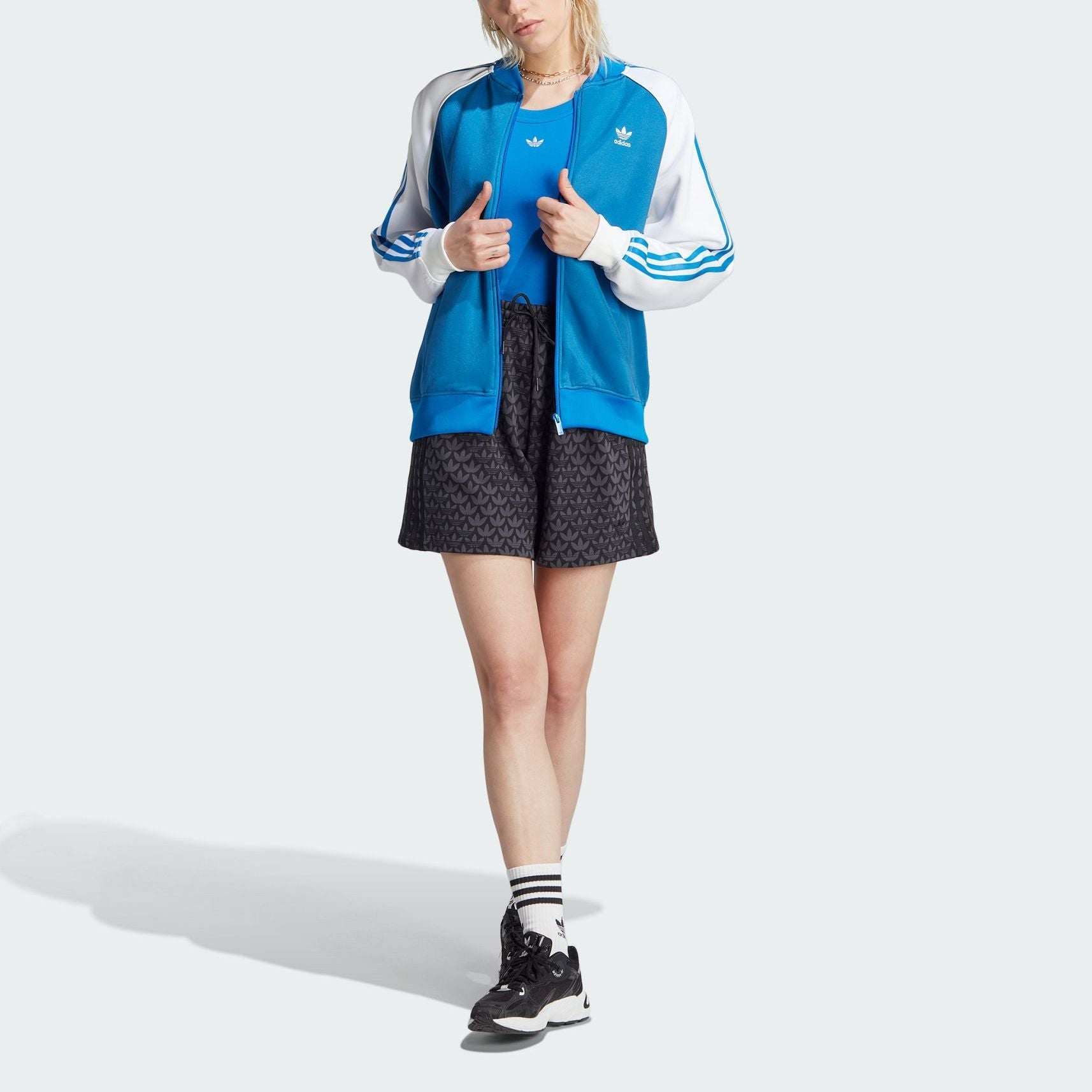 (WMNS) adidas originals Trefoil Monogram Shorts 'Black' II3189 - 4