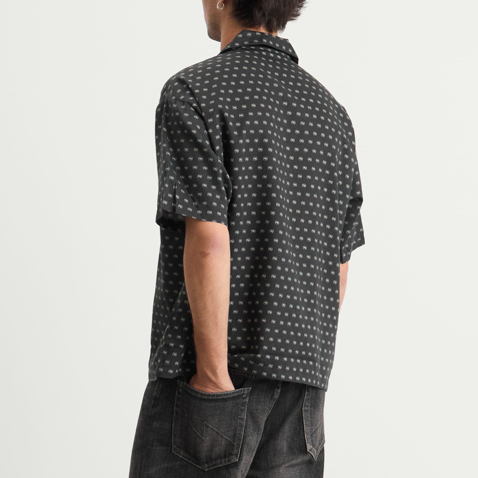 Neighborhood Monogram Pattern Hawaiian Shirt - 3