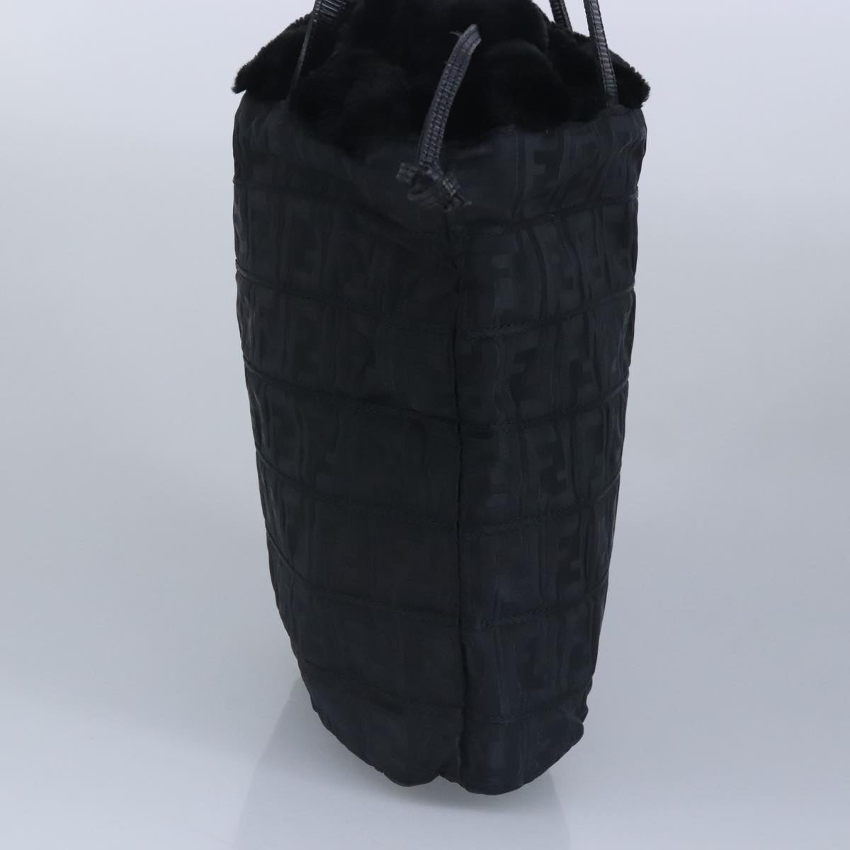 FENDI Zucca Canvas Hand Bag Black - 3