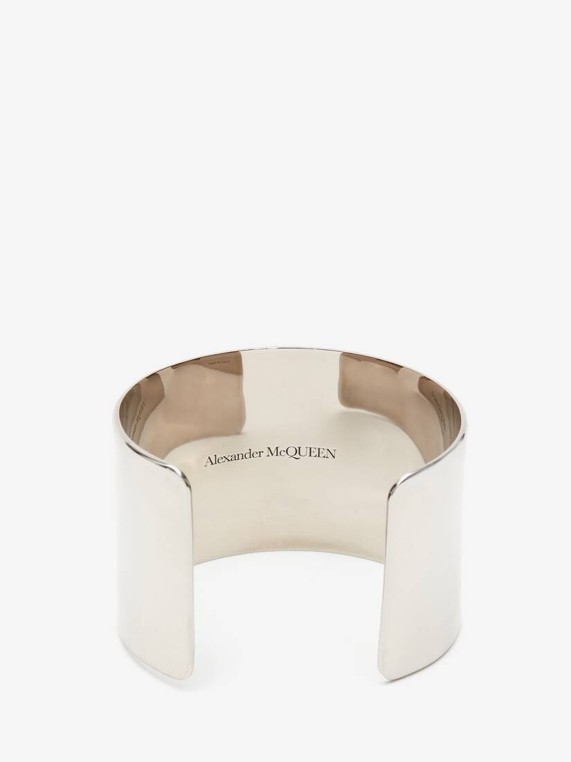 Alexander McQueen open cuff Iris bracelet - Silver