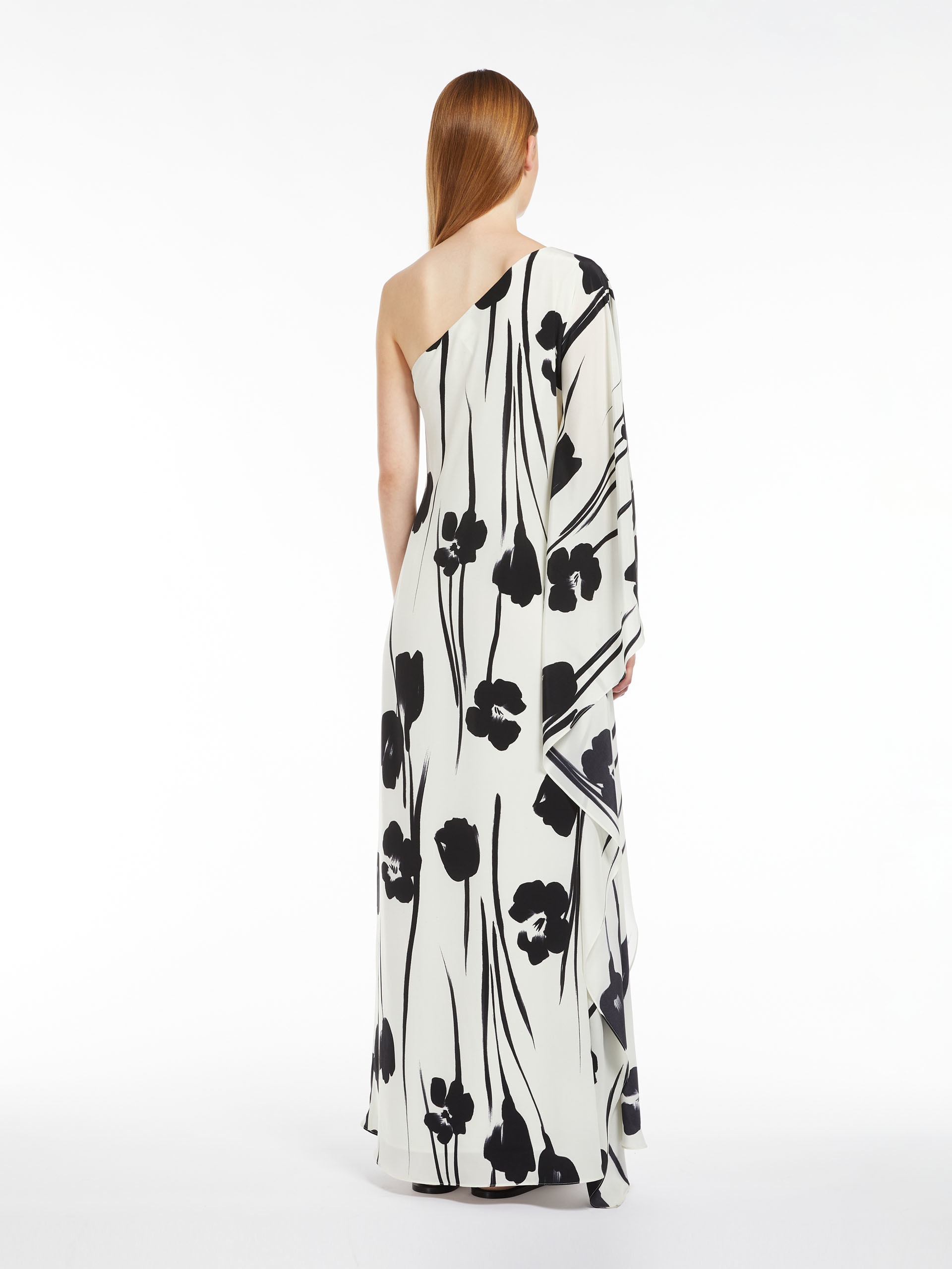 JONNY Printed silk one-shoulder dress - 4