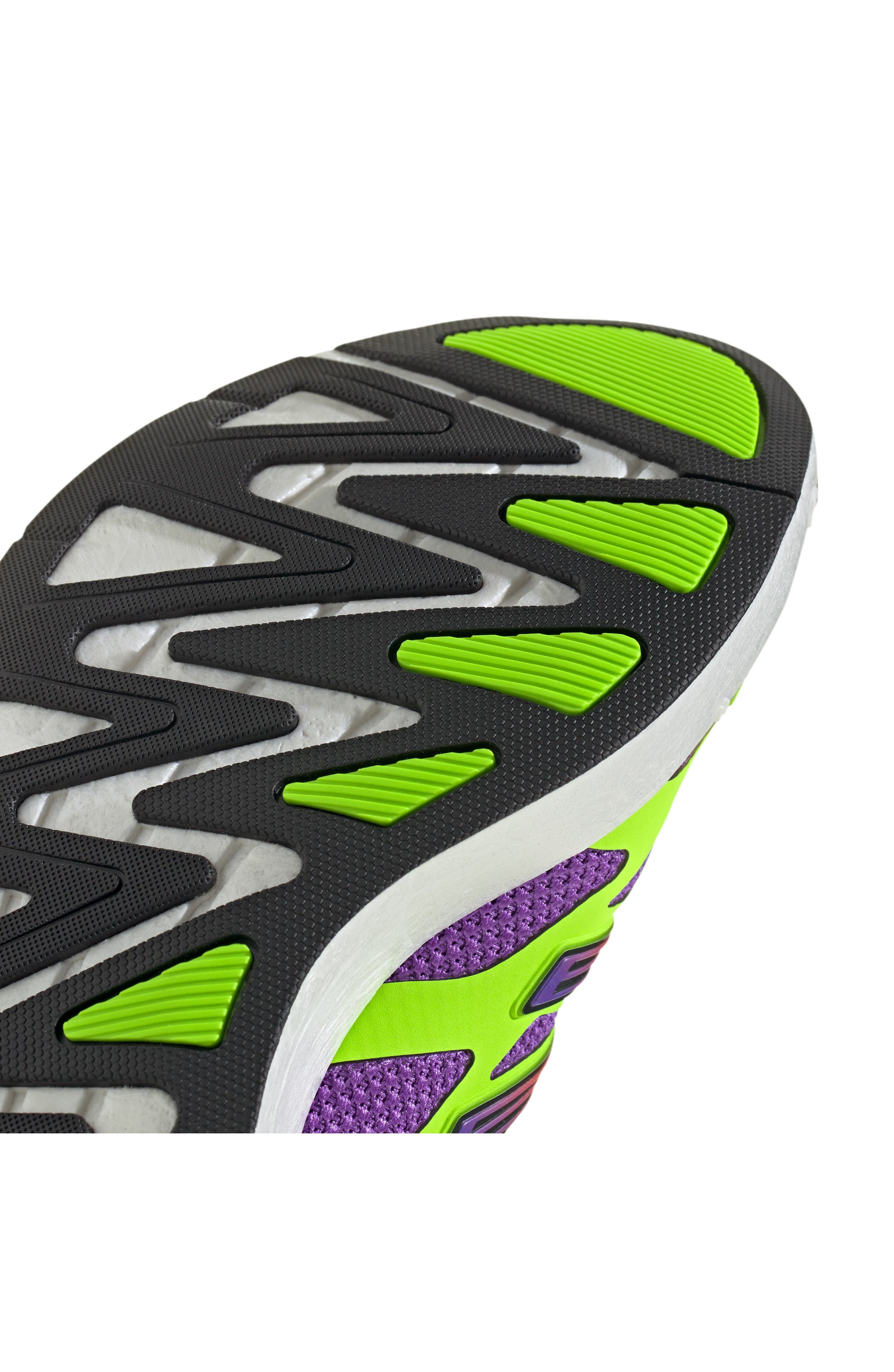 adidas Adizero Aruku Sneaker in Purple/Solar Green/Silver at Nordstrom - 9