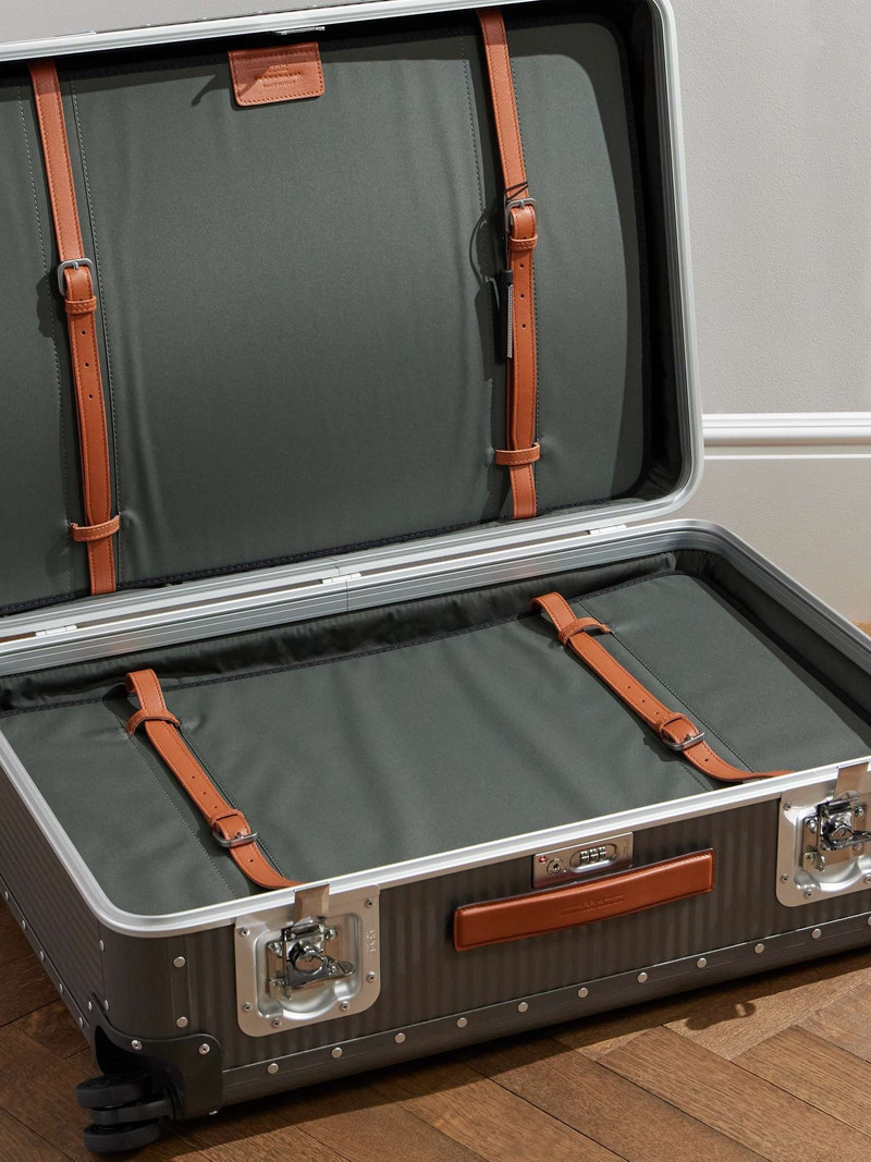 Bank Spinner 76cm Leather-Trimmed Aluminium Suitcase 3