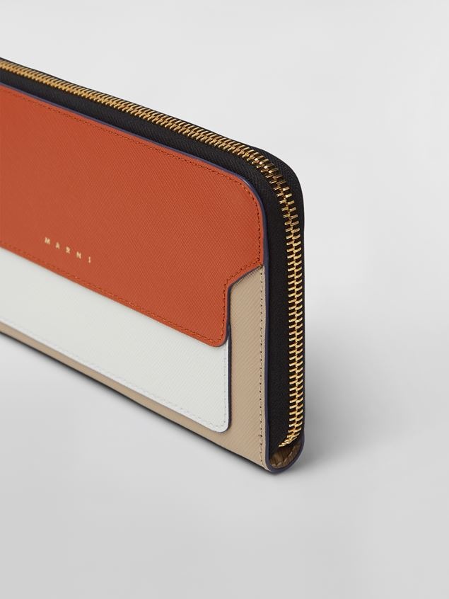 RECTANGULAR ZIP-AROUND WALLET IN SAFFIANO LEATHER - 4