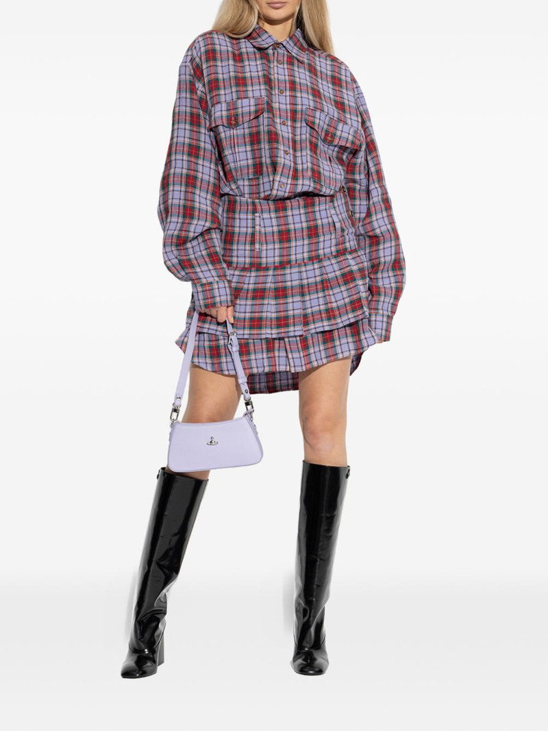 Vivienne Westwood checked buttoned mini dress outlook