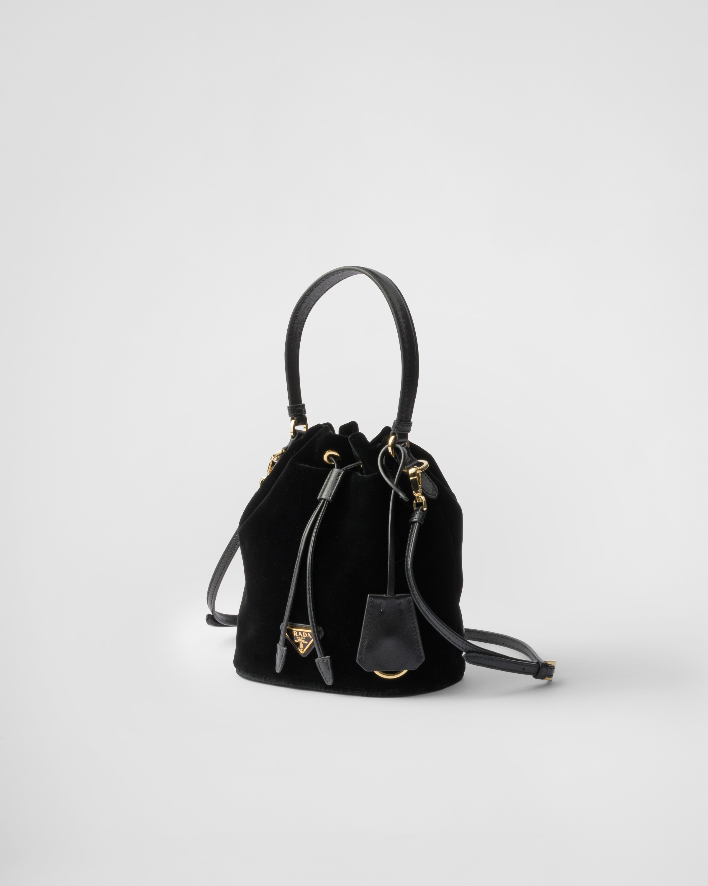 【日本入手困難】Velvet mini-bag with nappa leather details Prada Velvet mini-bag with nappa leather details | REVERSIBLE