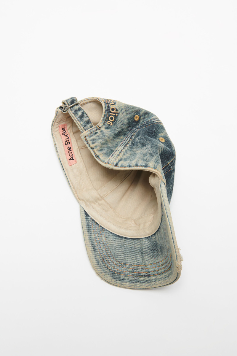 Denim logo cap - Mid blue 3