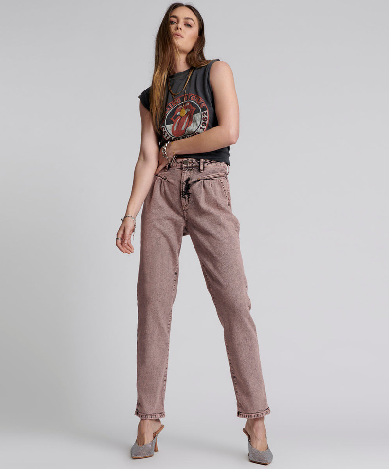 Streetwalkers High Waist Straight Leg Trouser Denim Jeans - Night Haze 1