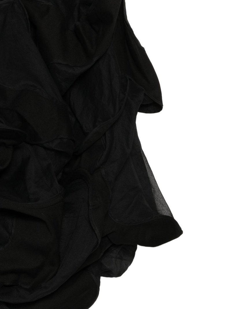 asymmetric ruffled midi skirt 3