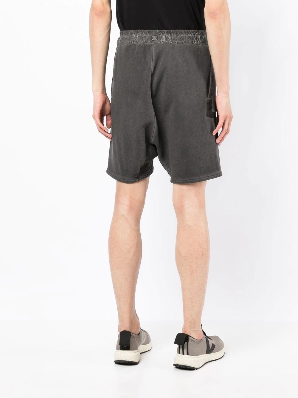 drawstring track shorts - 4