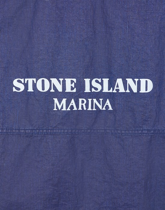 418X1 STONE ISLAND MARINA_RAW PLATED LINEN ROYAL BLUE - 3