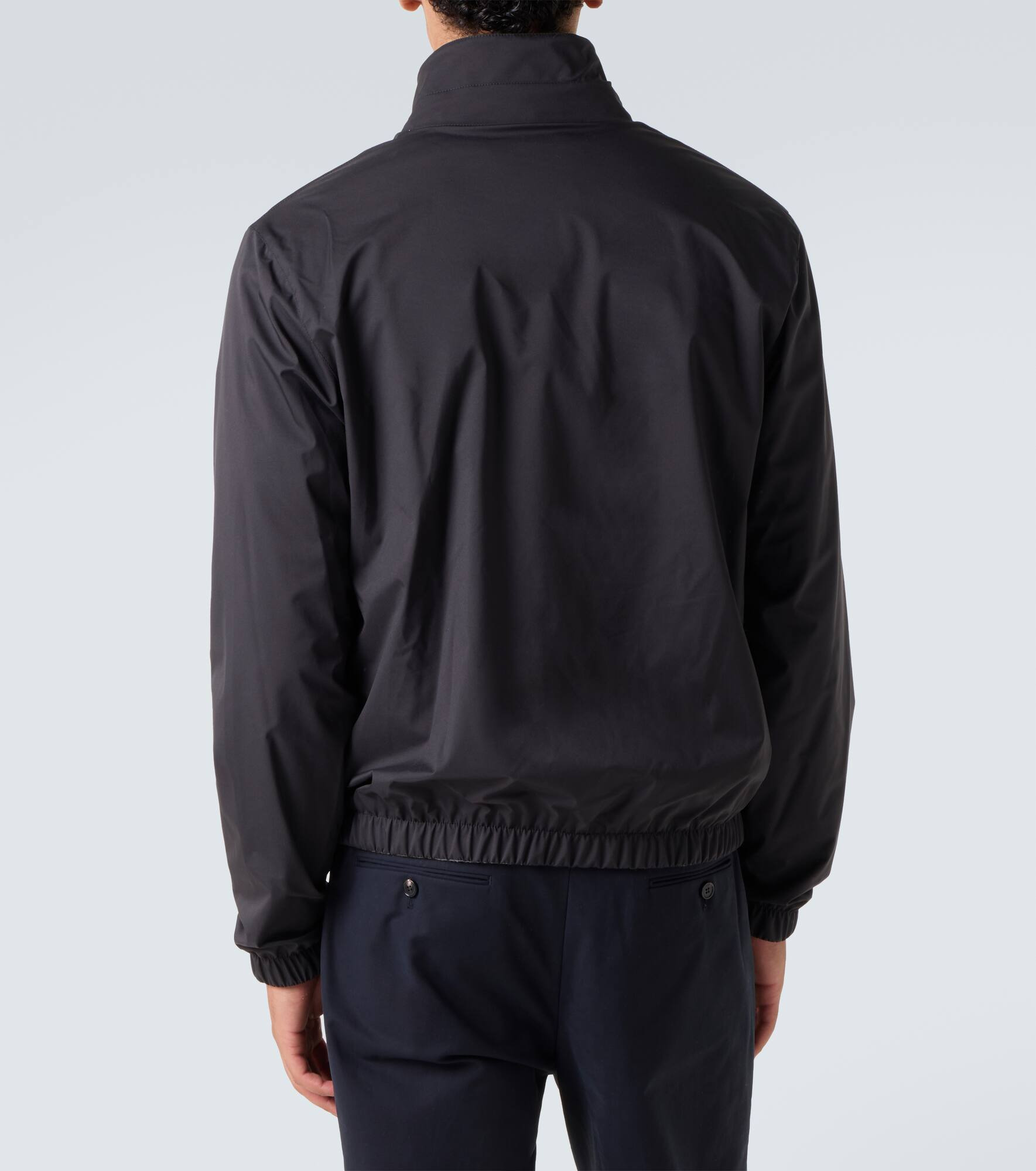 Reversible cashmere bomber jacket - 4