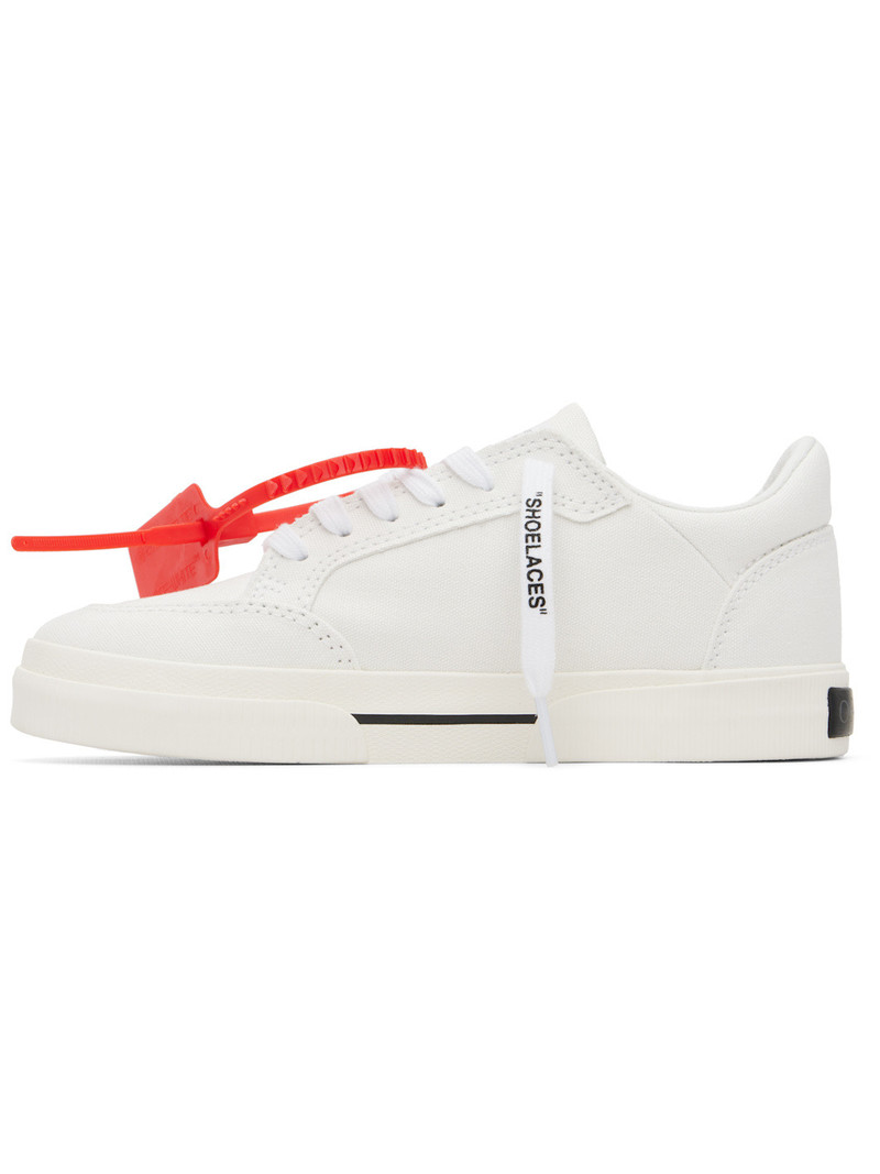 Off-White White Vulcanized Low Canvas Sneakers outlook